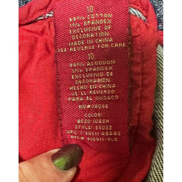 Sasson Jeans Women's Sz‎ 10 Bootcut Boogie Y2K Vintage Embroidered Ooh La La - Picture 8 of 12